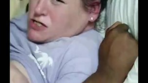 Amateur cuckhold slutwife lets me video her taking huge BBC