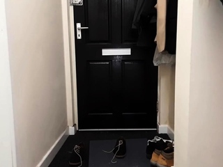 Delivery guy knocked on the door as I fucked my girl and I l