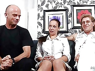 German Mature Couple First Cuckold Threesome with Stranger