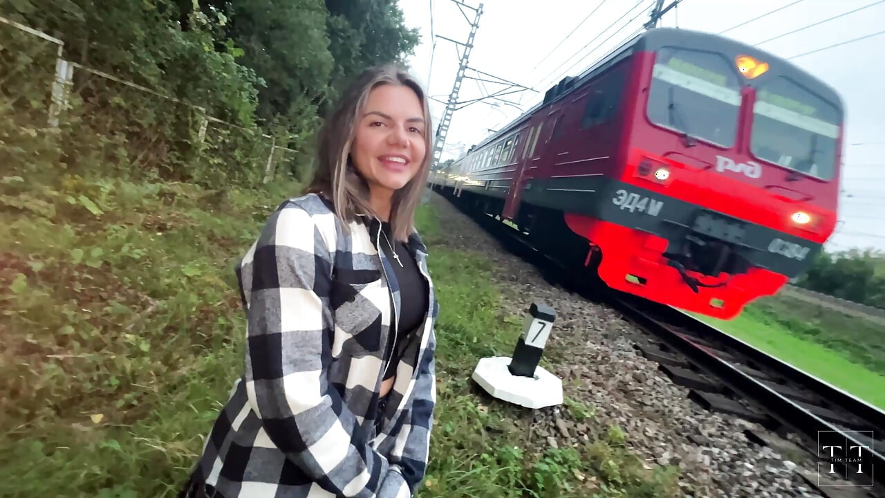 He came on the rails before the train did