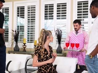 Horny Haley Reed gets a deep DP by two BBCs