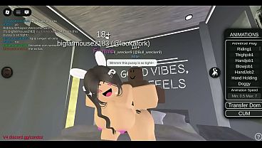 Slut takes bbc in a roblox condo
